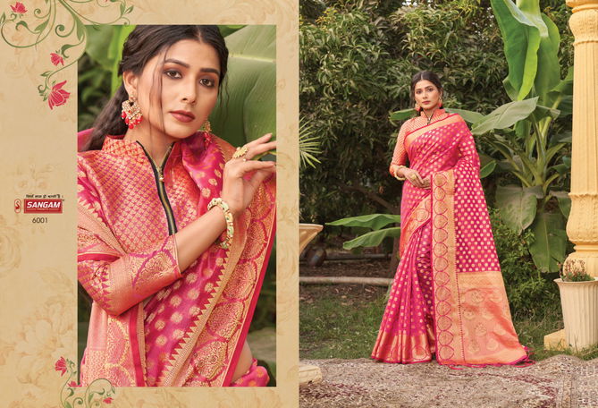 Sangam Nakshatra Fancy New Exclusive Wear Organza Latest Saree Collection